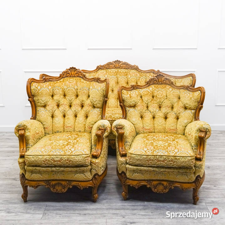 Francuski KOMPLET MEBLI do SALONU Ludwik ZESTAW Kalisz