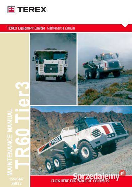 TEREX TR60 instrukcja obsługi katalog części Kielce