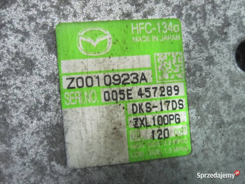 MAZDA 6 20 B sprężarka klimatyzacji Z0010923A Kompresory klimatyzacji