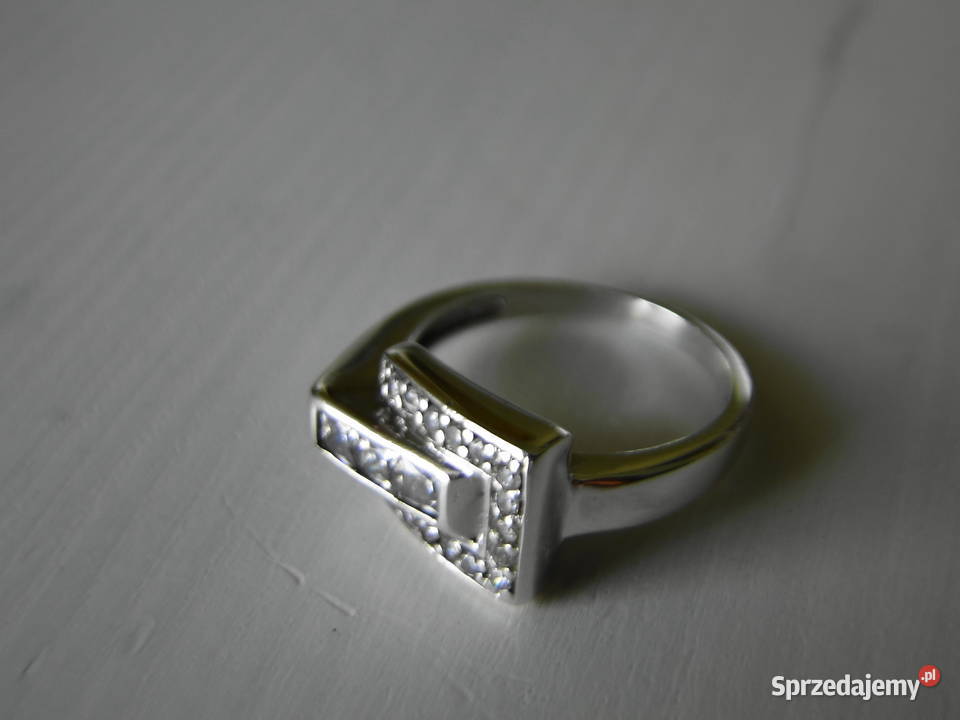 Piękny okazały pierścionek srebro 925 mazowieckie Warszawa