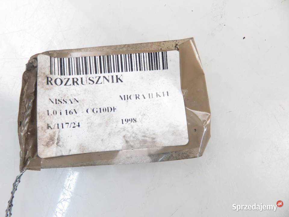 ROZRUSZNIK NISSAN MICRA II K11 10 i 16V osobowe