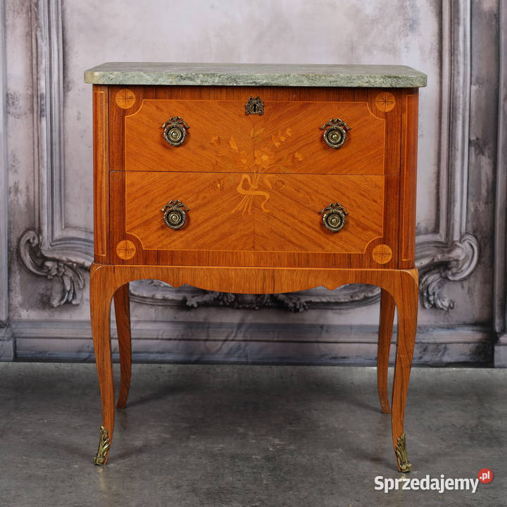 ARTexpert Komoda Ludwik marmurowy blat vintage Meble Dobrzany