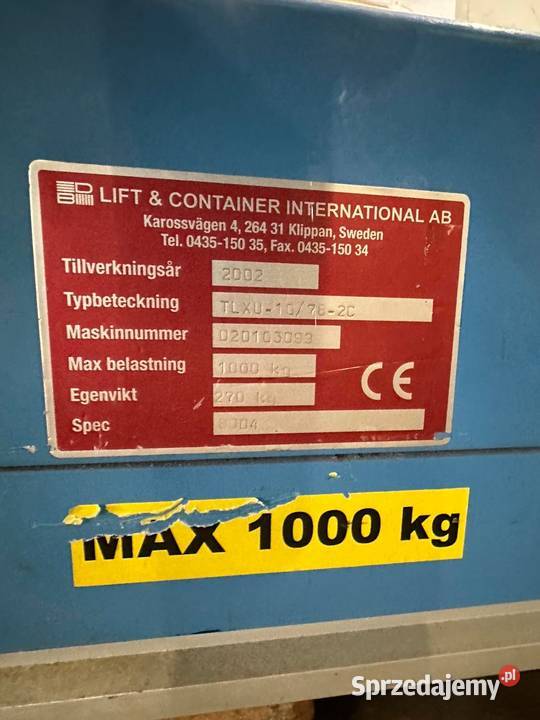 STOL HYDRAULICZNY KRZYZAKOWY typ U