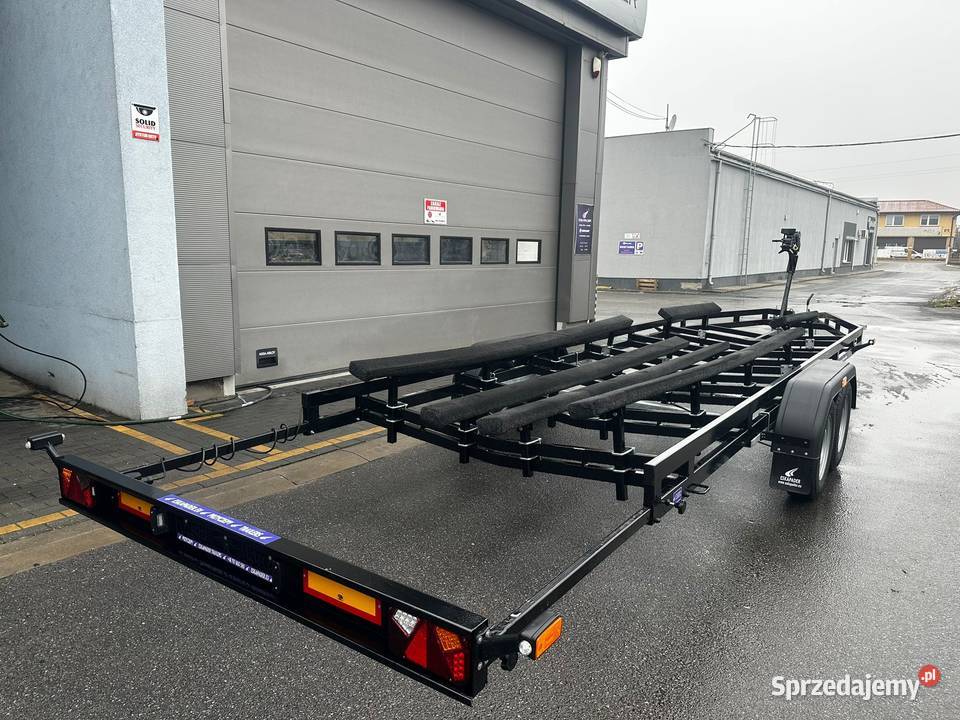 RĘKI Nowa przyczepa podłodziowa DMC 3500 2 osie Płock sprzedam