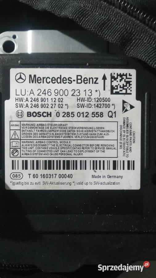 SENSOR AIR BAG AIRBAG A2469002313 Szembruk sprzedam