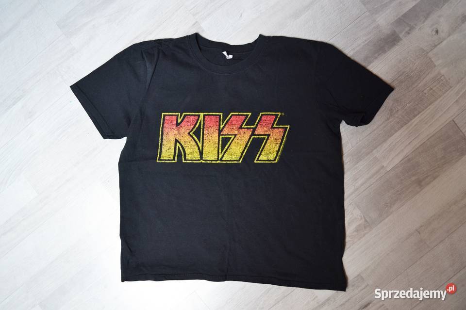 Koszulka czarna KISS bluzka S M rock and roll