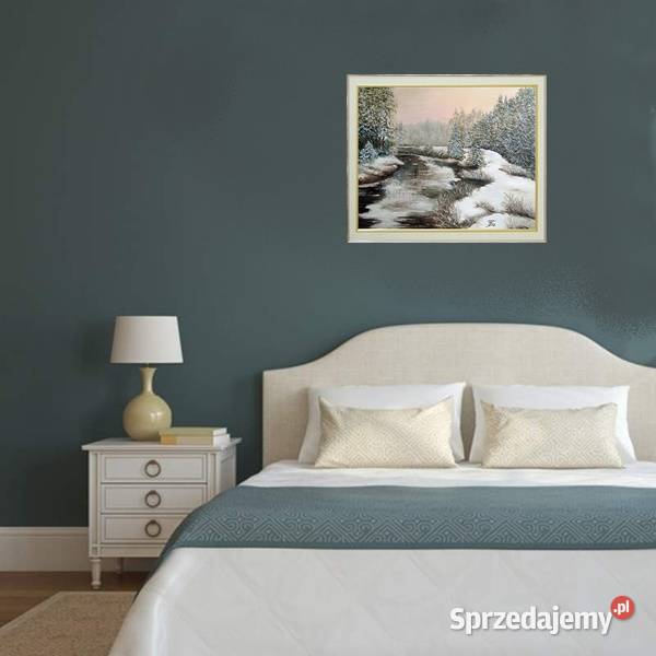 Obraz olejny Zima Lublin sprzedam