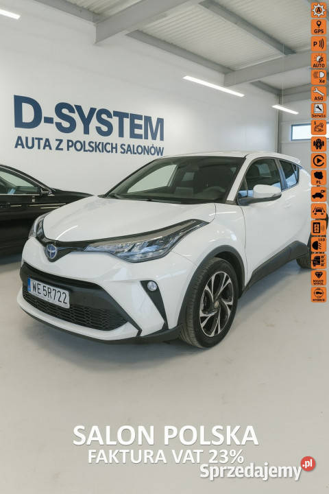 Toyota CHR CHR 22r Salon Polska HYBRID Gwarancja wielofunkcyjna kierownica Białystok