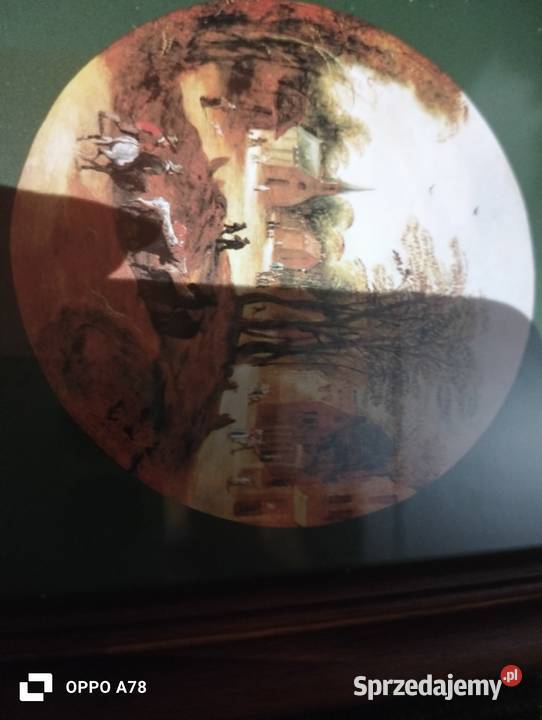 Zabytkowe grafiki zestaw dwóch oprawionych