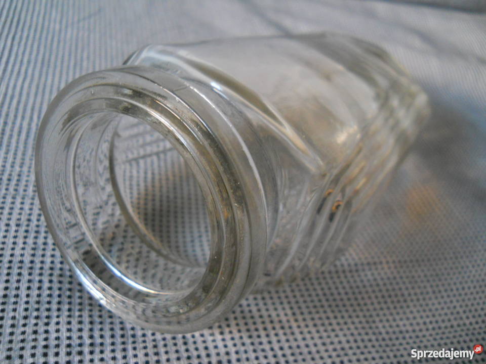 stary przedwojenny słoik szklany dżemie PROSNA Warszawa