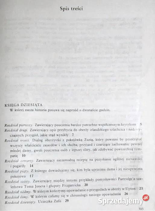 Historia życia Toma Jonesa Tom 2 Henry Fielding Rok wydania 1985 lubelskie Chełm