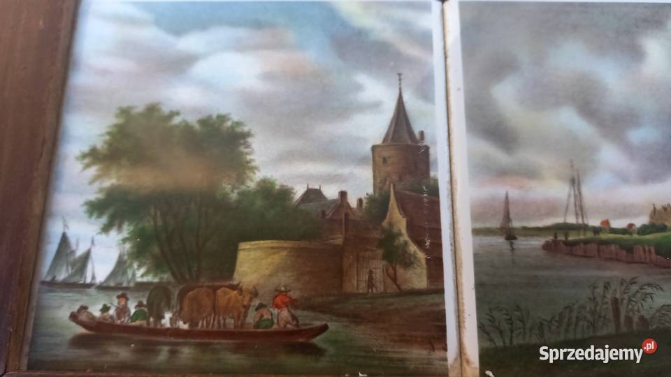 Stolik drewniany z płytkami ceramicznymi