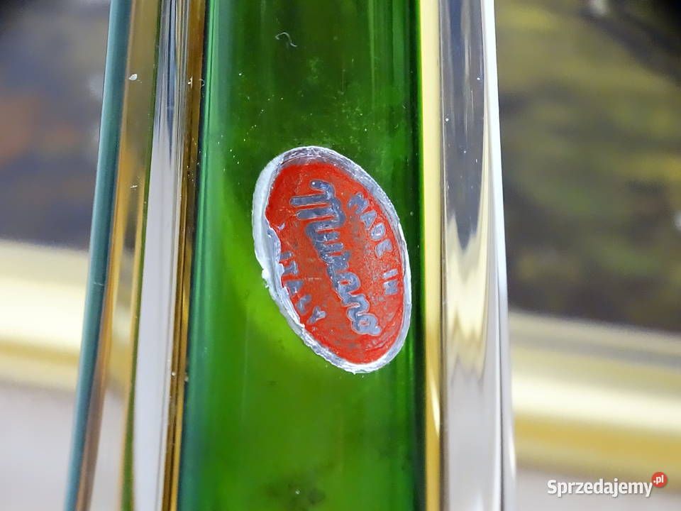 Wazon Murano Glass Sommerso 30 Vintage Włochy z Biłgoraj