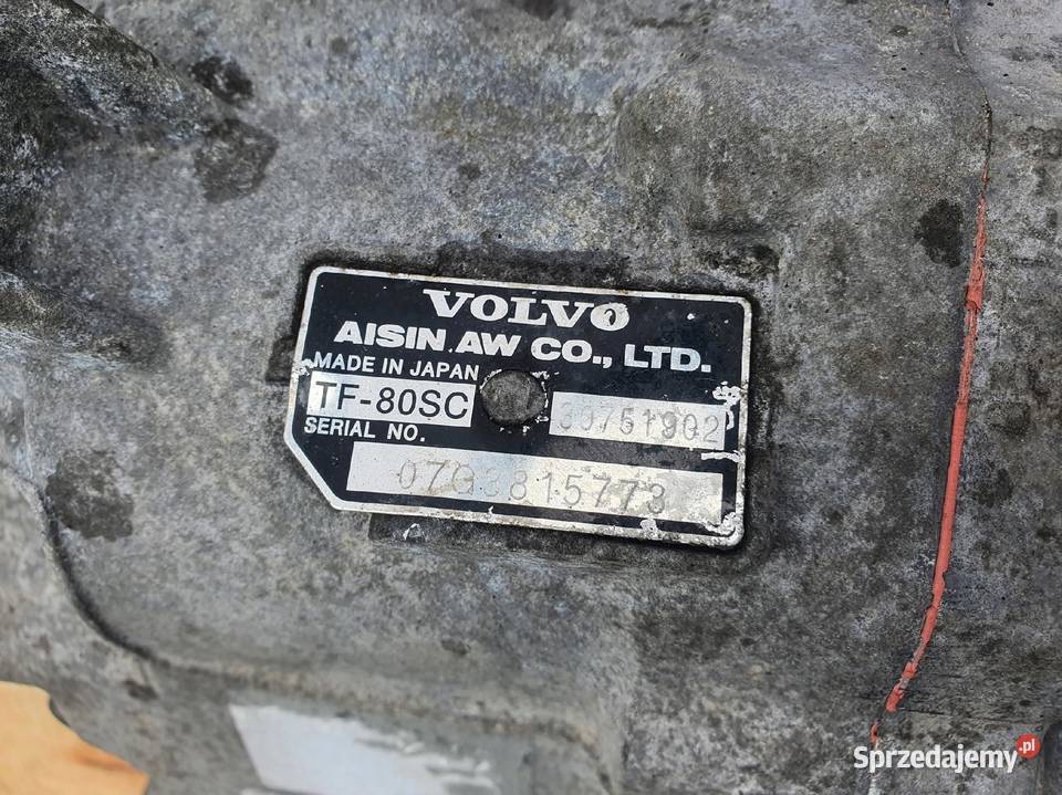 Volvo S60 25 T TURBO SKRZYNIA BIEGÓW TF80SC Rudka