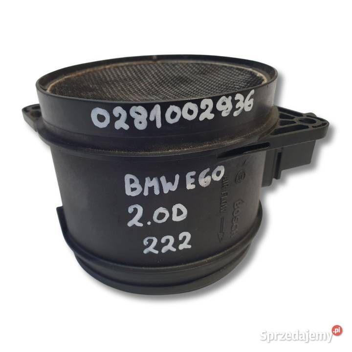 PRZEPŁYWOMIERZ POWIETRZA BMW E60 20 D N47 Silniki i osprzęt Rudka