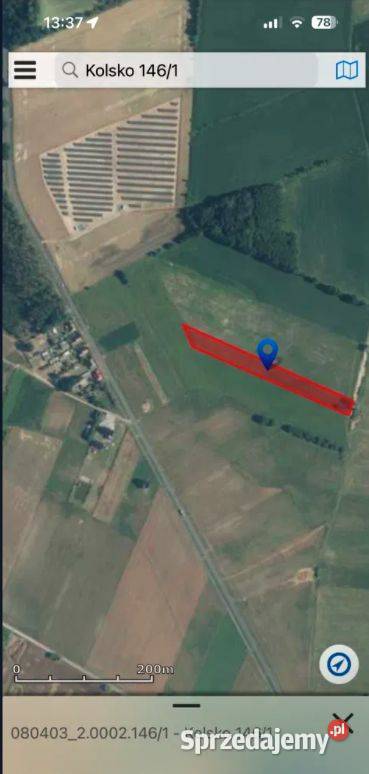 Działka dużym potencjałem inwestycyjnym rolna Kolsko