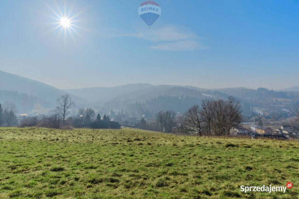 Widokowa działka odkryj spokój w Beskidach 32m Brenna