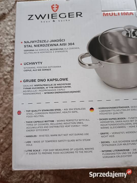 Garnki Zwieger 6 elementów do wszystkich podlaskie Białystok