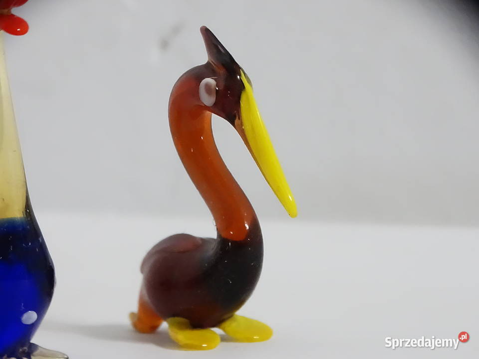 Kolekcja szklanych figurek rękodzieło