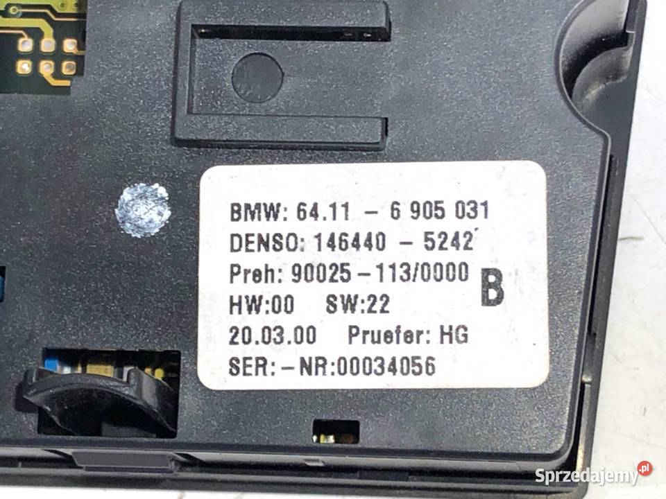 PANEL STEROWANIA NAWIEWU BMW E39 6905031