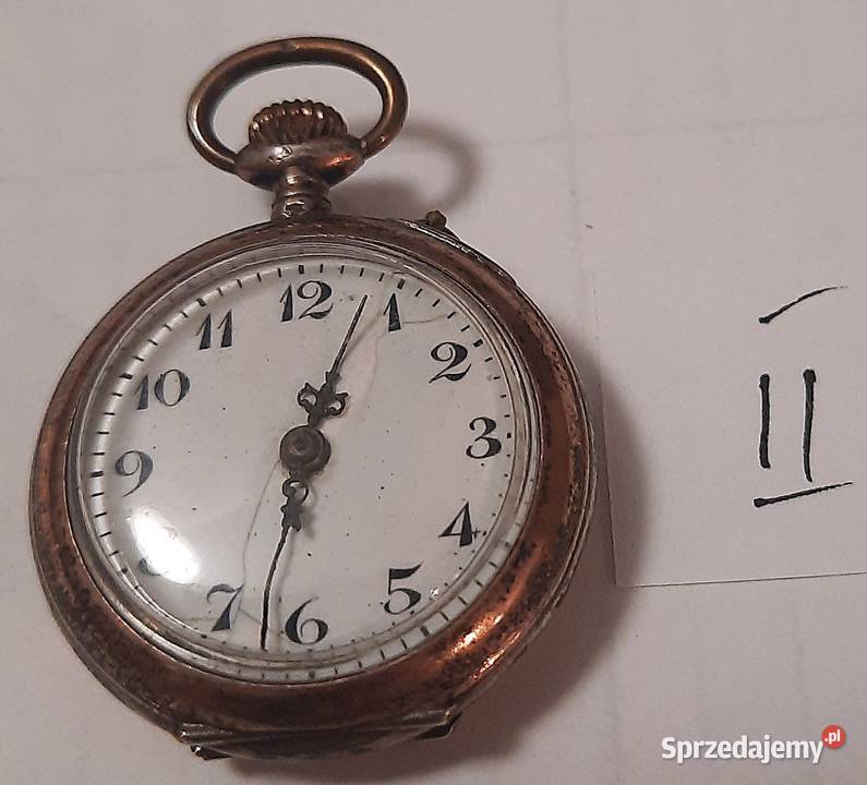Stary Srebrny Zegarek Kieszonkowy II