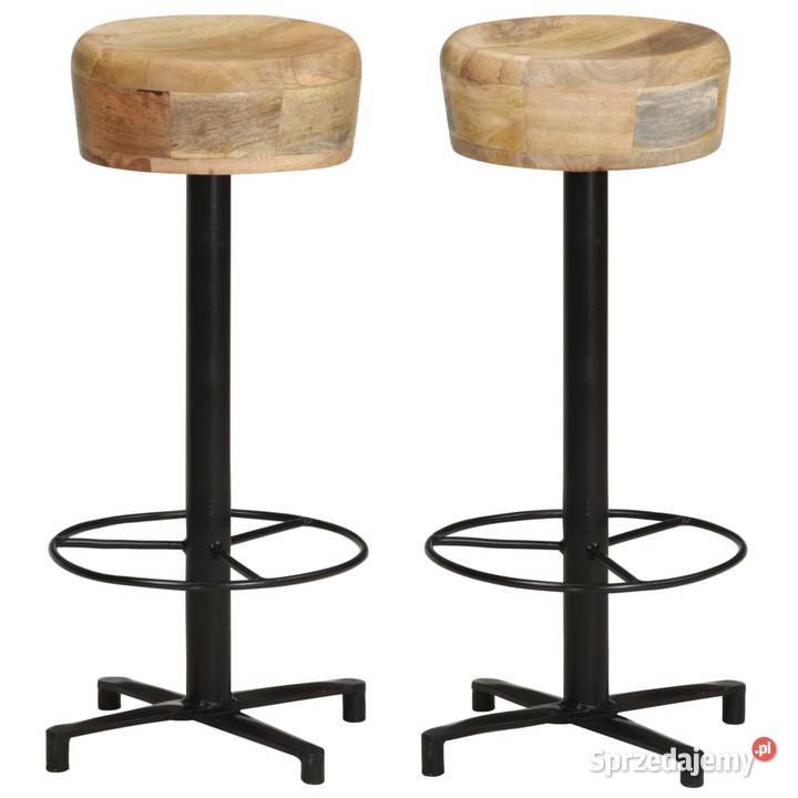 vidaXL Stołki barowe 2 76 lite drewno mango