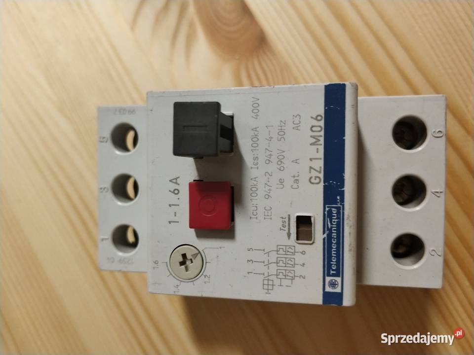 Wyłącznik silnikowy termik GZ1M06 116A Wojkowice sprzedam