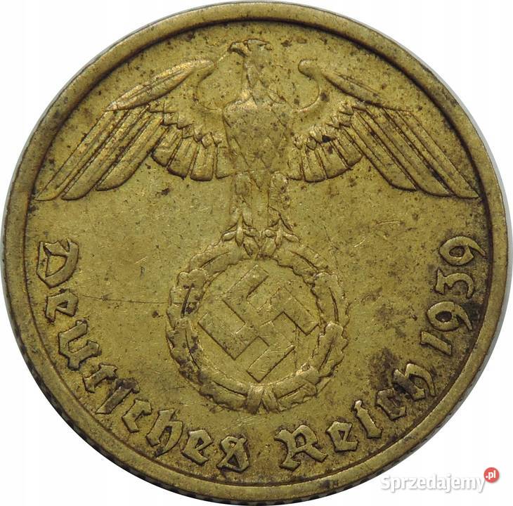 MONETA Niemcy Trzecia Rzesza 10 reichsfenigów Warszawa