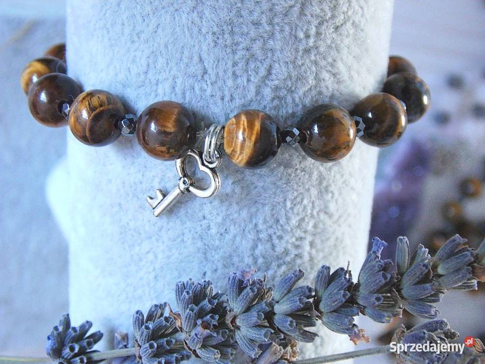 Bransoletki na gumce tygrysie oko hematyt Kraków sprzedam