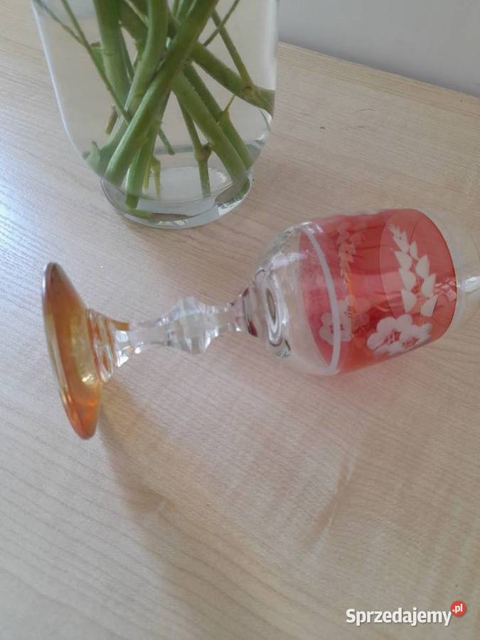 Kieliszki kryształowe Bohemia z czasów PRLu Bogatynia