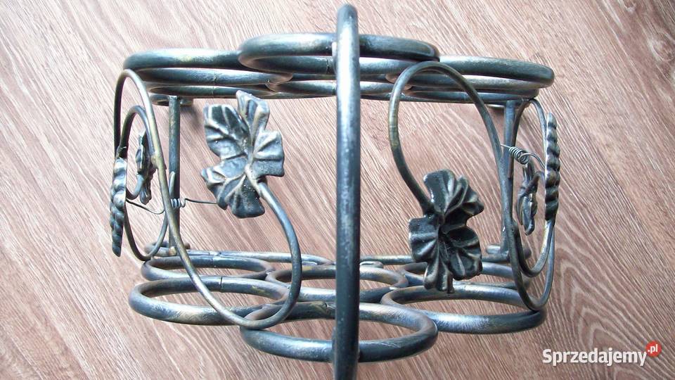 Stojak regał na wino metaloplastyka Reda