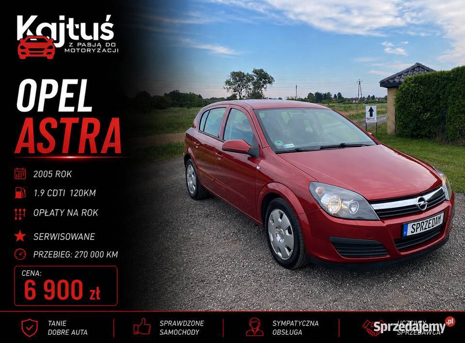 Opel Astra 2005R 19CDTI BardzoŁADNA StanSUPER lubelskie