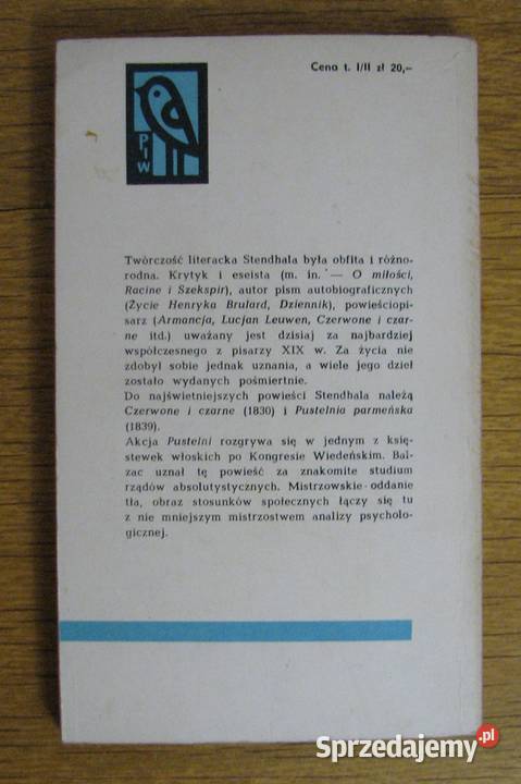 Stendhal Pustelnia parmeńska t II Parczew