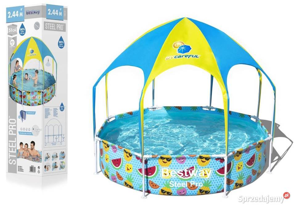 Basen Ogrodowy Stelażowy Dzieci 244 x 51 Bestway Bielsk Podlaski
