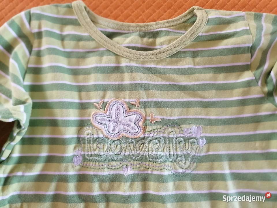 Bluzka z długim rękawem zielona rozmiar 110116 Bluzki, koszulki i kaftaniki Łódź