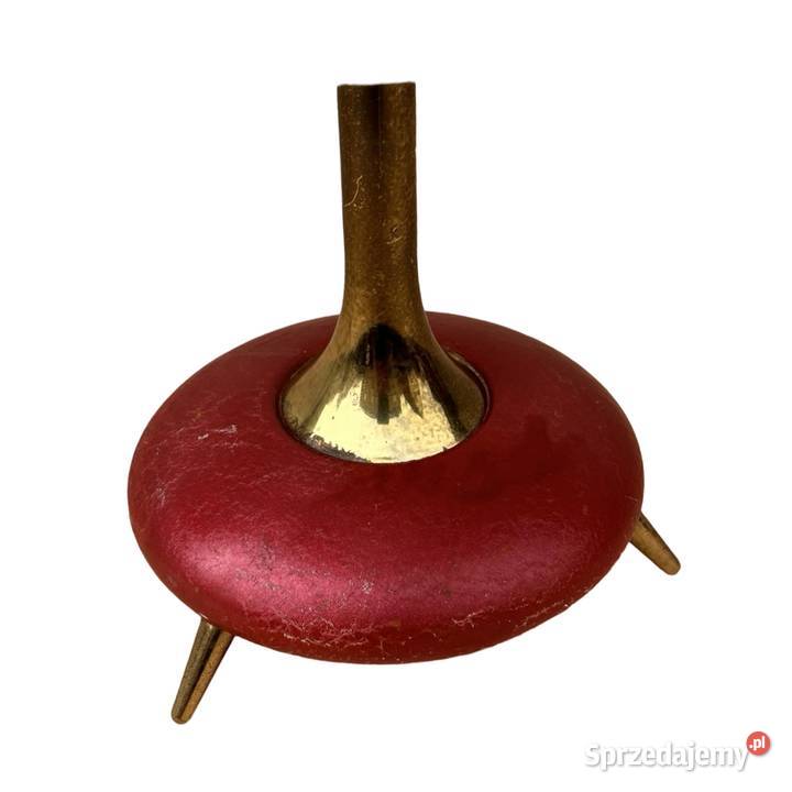 Lampa stołowa z abażurowym kloszem Belgia lata Warszawa sprzedam