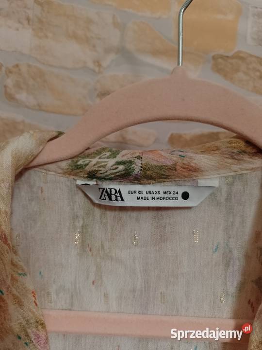 34XS ZARA Ekskluzywna Bluzka ze złotą nitką z Kraków