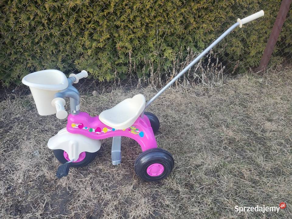 Rowerek Trójkołowy Junior z pchaczem Koszyk Pozostałe Moda i Styl sprzedam