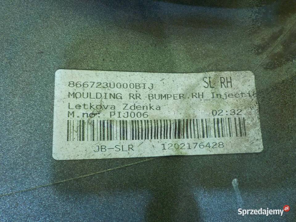 KIA SPORTAGE III 16 B 12r 5D zderzak tyl Suków