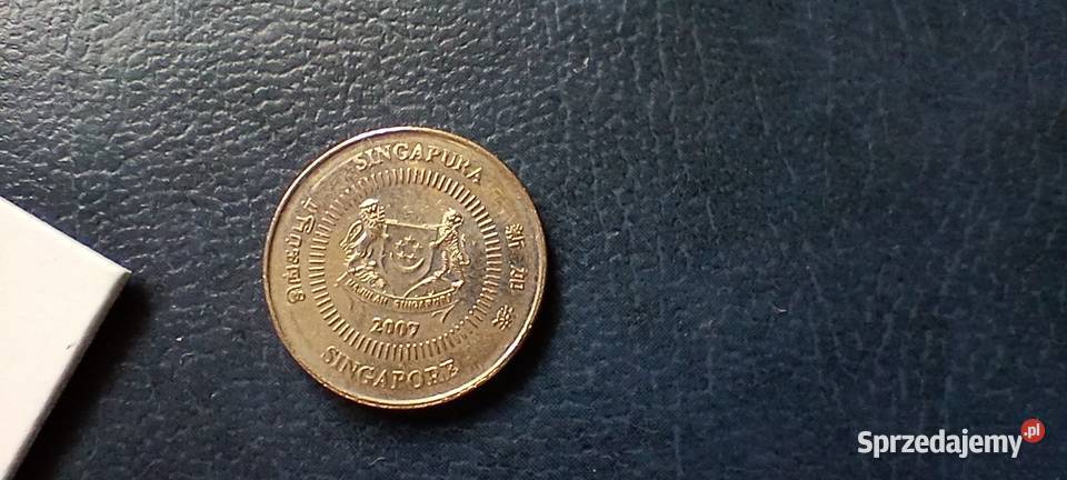 Stare monety 10 cent 2007 Singapur Lesko