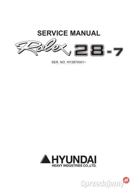 Hyundai R287SM instrukcja obsługi