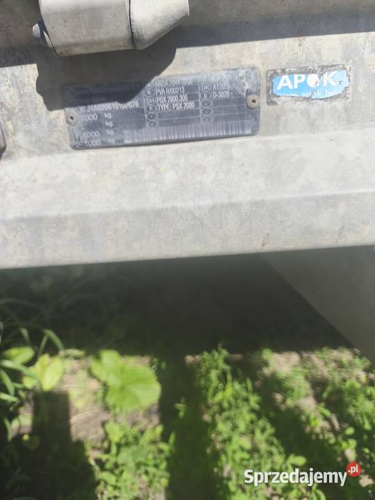 Przyczepka dwuosiowa aluminiowa 2000