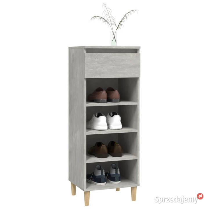 Szafka na buty szarość betonu 40x36x105 WM819776