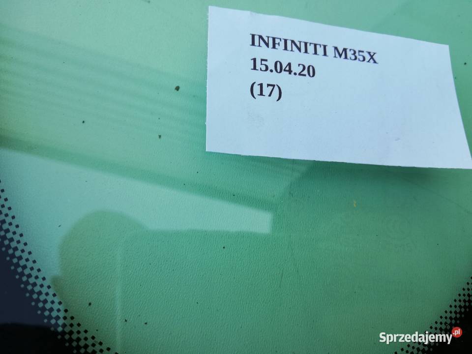 SZYBA BOCZNA KAROSERYJNA TYŁ PL INFINITI M35X wielkopolskie Nowy Tomyśl