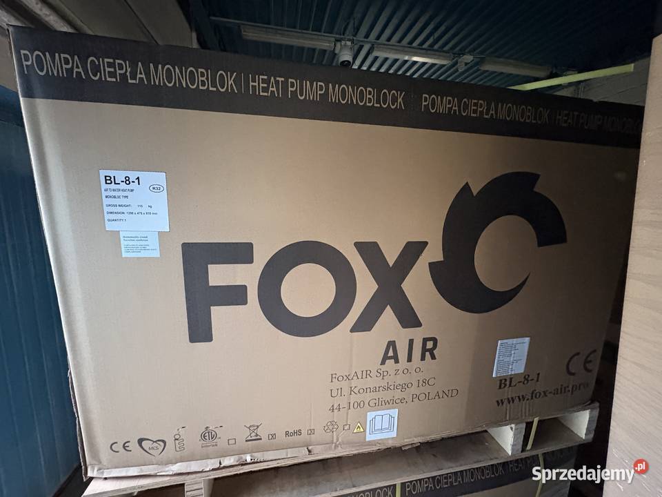 Pompa Ciepła FOX AIR 8 kw Katowice sprzedam