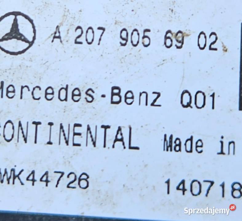 MERCEDES W207 CZUJNIK UDERZENIA OCHRONY PIESZCH Czujniki Międzychód sprzedam