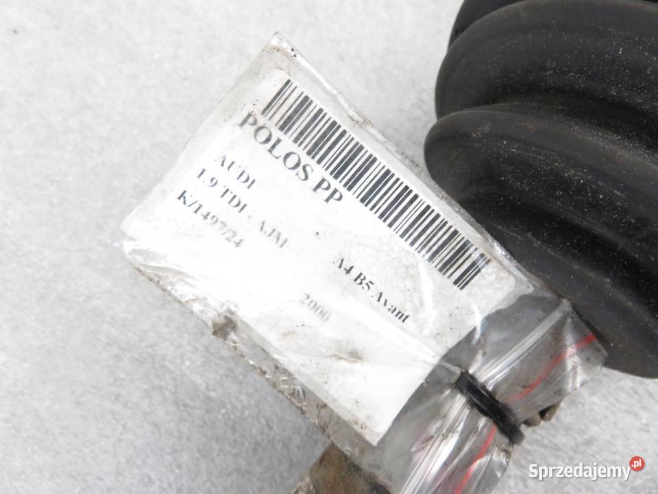 PÓŁOŚ PRAWA PRZEDNIA AUDI A4 B5 19 TDI Układ napędowy