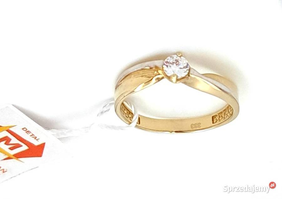 Pierścionek r10 Złoty pr333 classic z jednym złote sprzedam