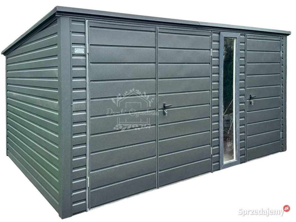 Schowek domek ogrodowy 4x3m brama dwuskrzydłowa Otwock