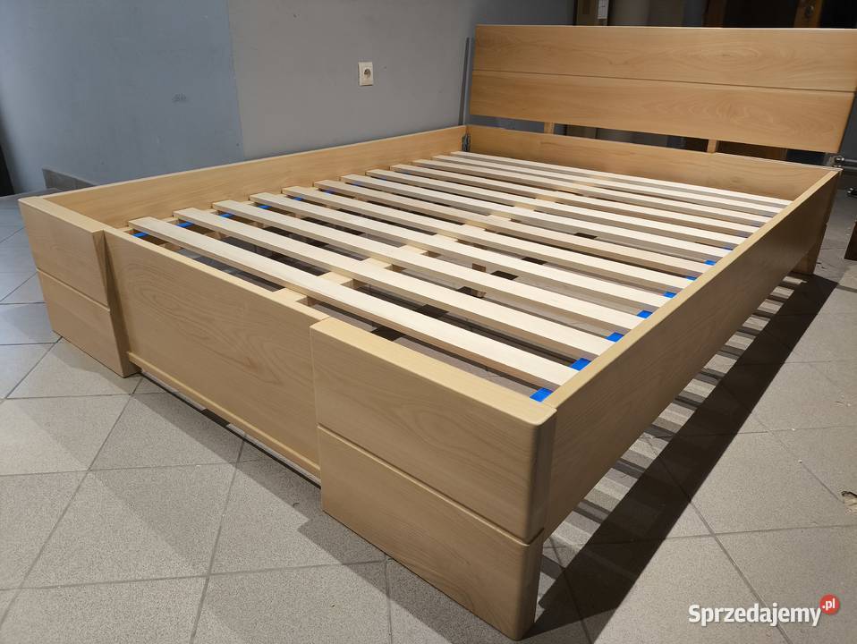 Łóżko drewniane bukowe lity buk 160x200 podwójne Kraków